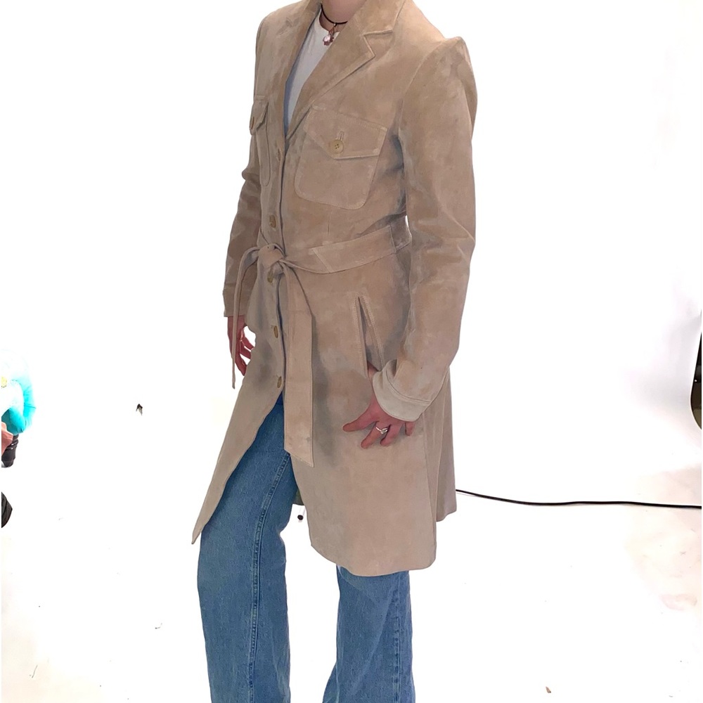 Moda International 3/4 high end suede coat